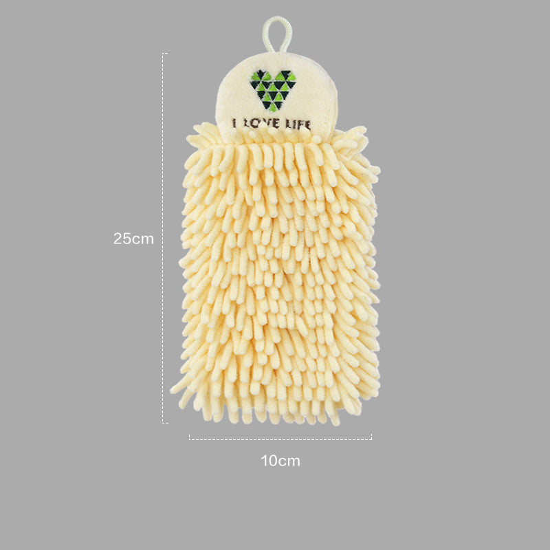 Hanging Absorbent Kitchen Towel Chenille Towel