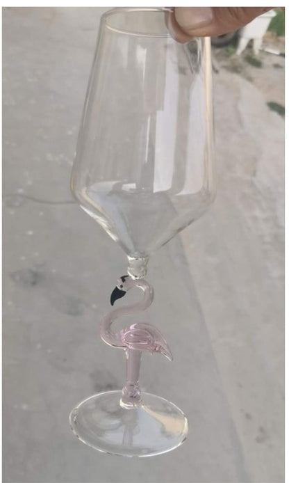 Red Wine Glasses with Shark Inside Goblet Glass Lead-Free Clear Glass for Home Bar Party HFing