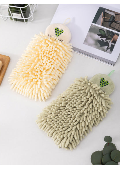 Hanging Absorbent Kitchen Towel Chenille Towel