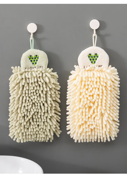 Hanging Absorbent Kitchen Towel Chenille Towel