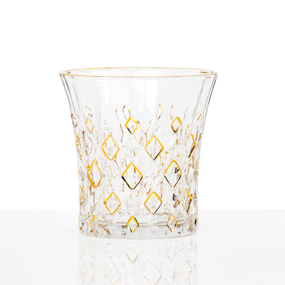 Luxury Whiskey Glasses Set of 2, Bourbon Glasses, Old Fashioned Glasses, Gold Plated, Gifts for Dad, Men, Husband, Groomsmen gifts, Bachelor's Eve, Drinking Scotch, Vodka, Cognac, Liquor